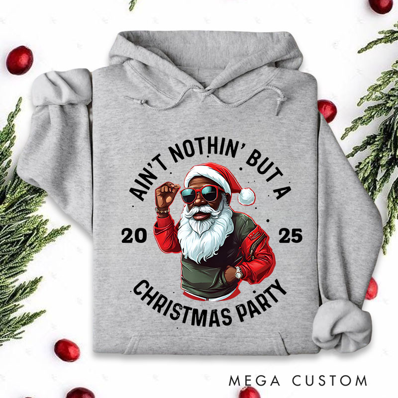 Personalized Funky Santa Dancing with Festive Spirit Christmas Hoodies