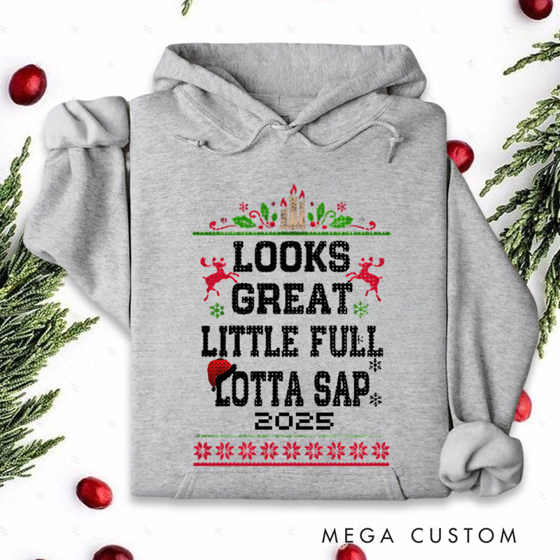 Personalized Little Full Lotta Sap Tee Christmas Vacation Santa Hoodies