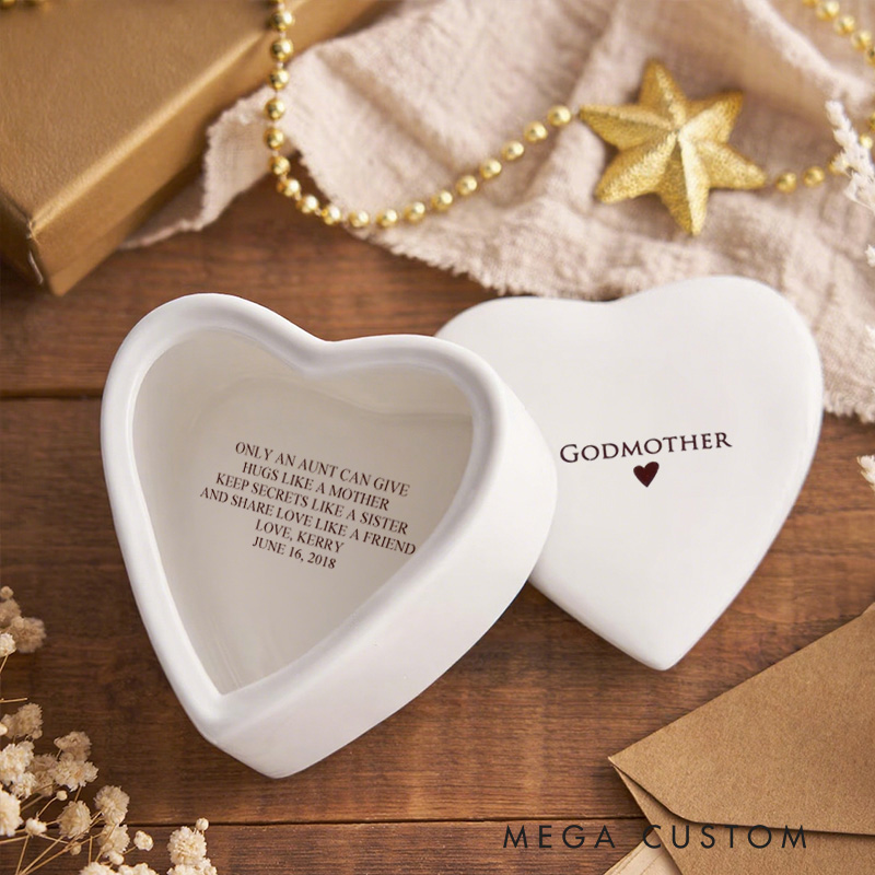 Personalized Faith Quote Jewelry Box Keepsake Box with Name and Date Religious Gift Christian Gift for Her