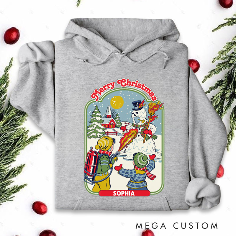 Personalized My First Flamethrower Hoodies