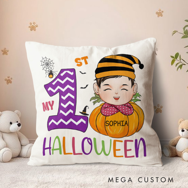Personalized My 1st Halloween Baby Pillow Halloween Gift