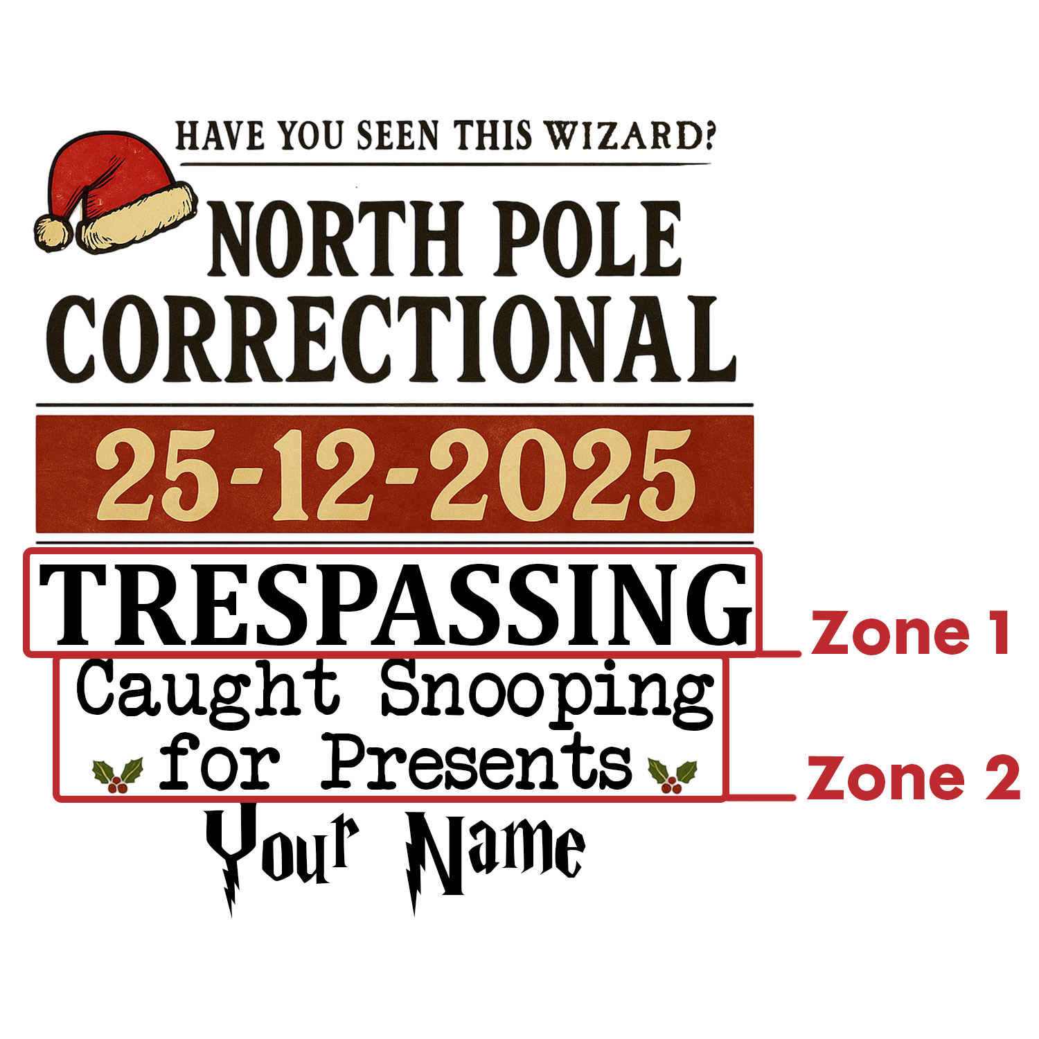 Personalized Magic Inspired North Pole Correctional Christmas Family Matching Pajamas Family Name Shirts Movie Holiday Shirt