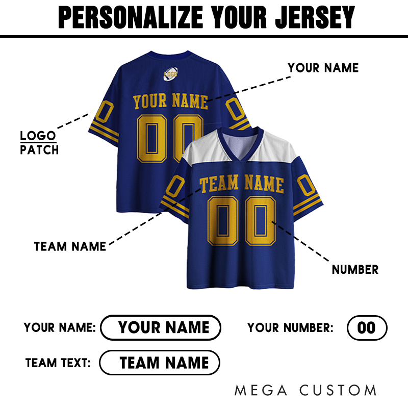 Personalized Team Jersey with Custom Name and Number Design in Multiple Color Options