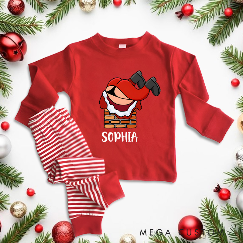 Personalized Cute Santa Claus Christmas Pajamas