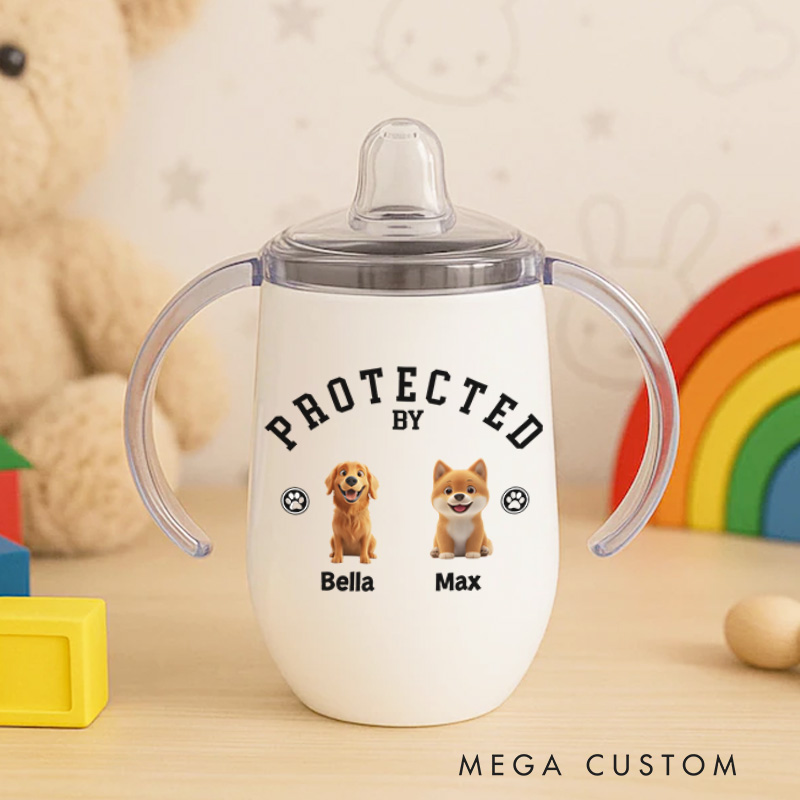Personalized Dog Guardianship with Charming Pet Illustrations for Little Ones Sippy Cup