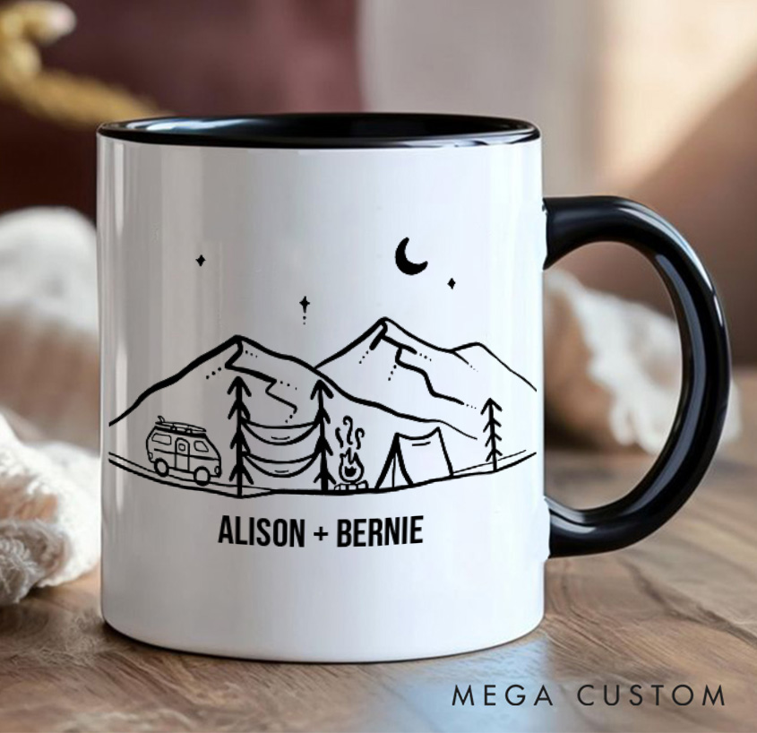 Personalized Camping Adventurers Hiking Mug Gift for Travel Outdoors Lovers