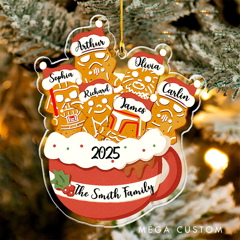 Personalized Star Inspired Gingerbread Christmas Ornament 2025 Acrylic Family Ornament Movie Christmas Gift Film Xmas Gift Christmas Decor