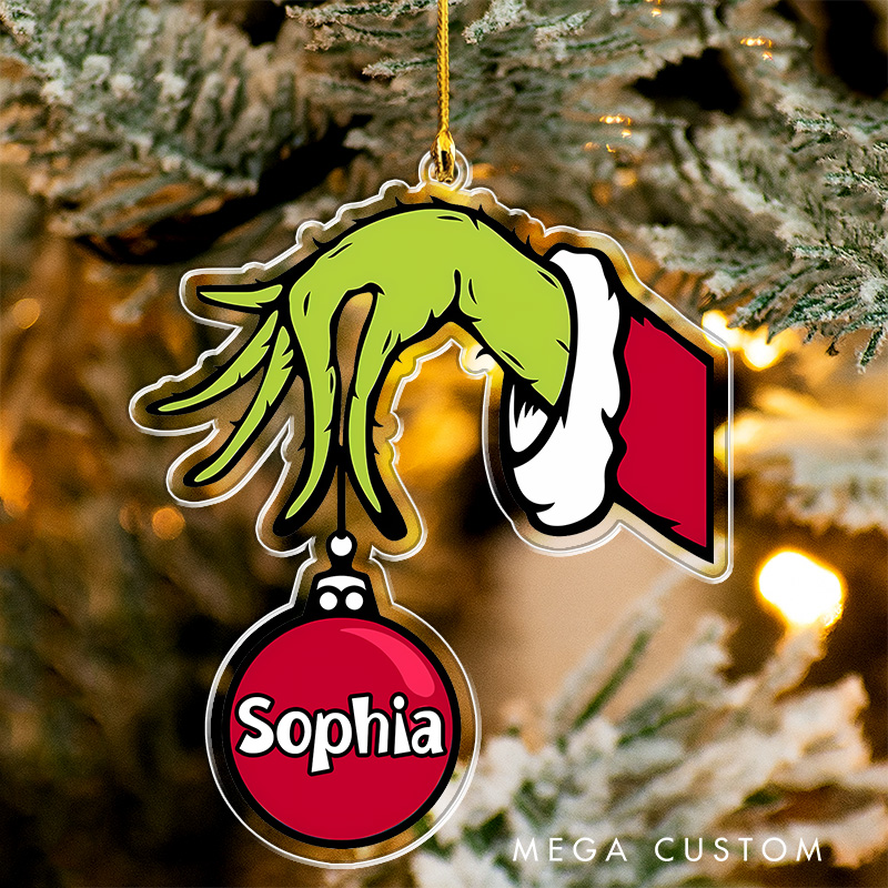 Personalized Monster Hand Christmas Ornament 2025 Acrylic Ornament Movie Christmas Gift Film Xmas Gift Christmas Decor