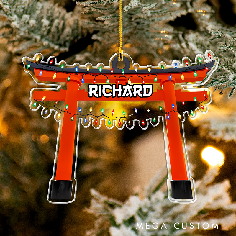 Personalized Fushimi Inari Shrine Torii Gate Christmas Ornament 2025 Acrylic Ornament Anime Lover Christmas Gift Xmas Gift Christmas Decor