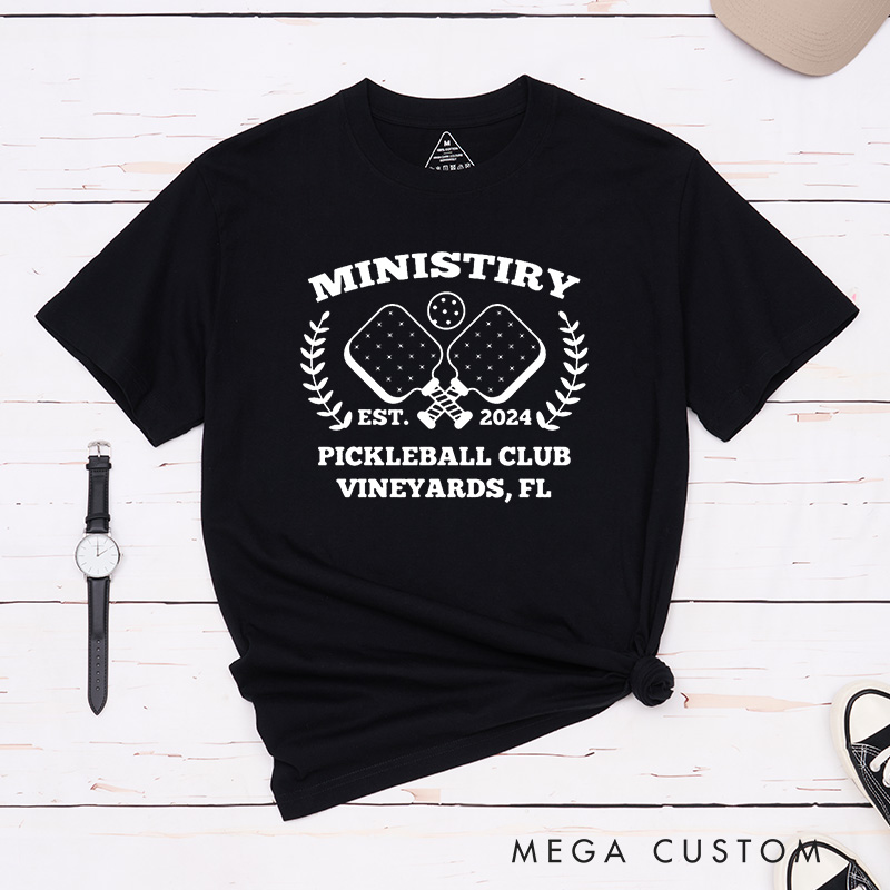 Personalized Pickleball Team T-Shirt with Custom Your Team Name and Year