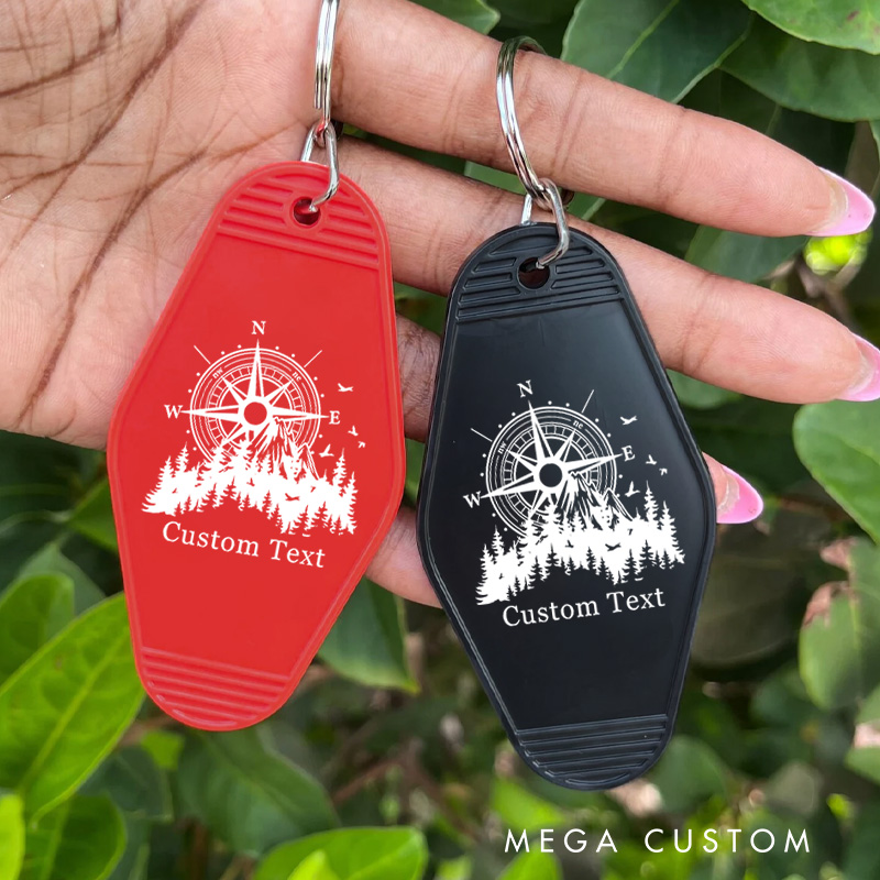 Personalized Outdoor Adventure Keychain Nature and Travel Lovers Keychain Gift for Hiking