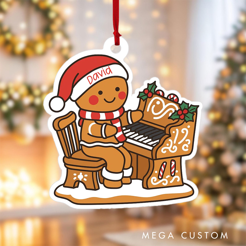Personalized Piano Ornament Music Christmas Ornament Piano Lovers Ornament Gift Musician Ornament Gift and Gift for Piano Lover