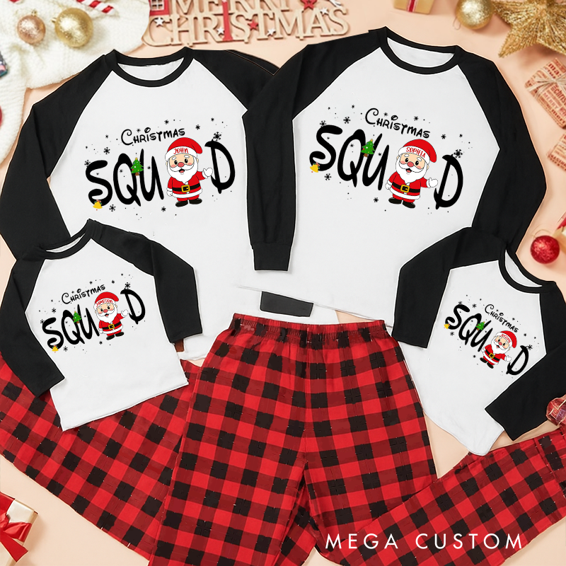 Personalized Family Matching Christmas Squad Pajama Sets Family Christmas Pajama Sets Very Merry Christmas Party