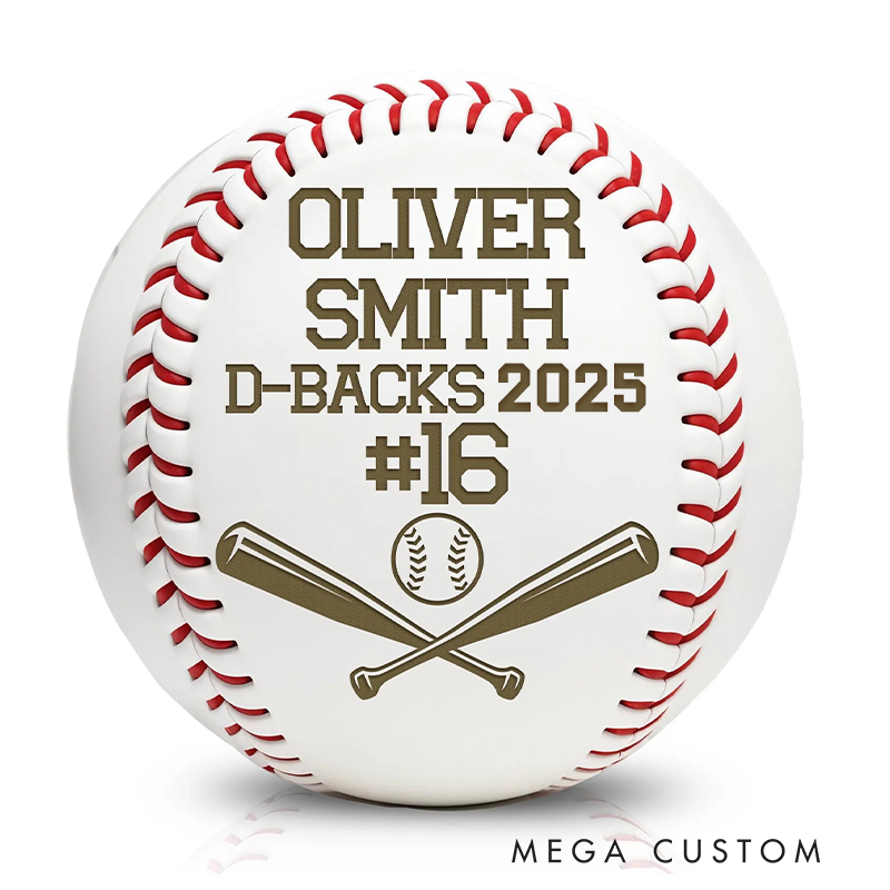 Personalized Custom Baseball Featuring Player Name Team and Number  
