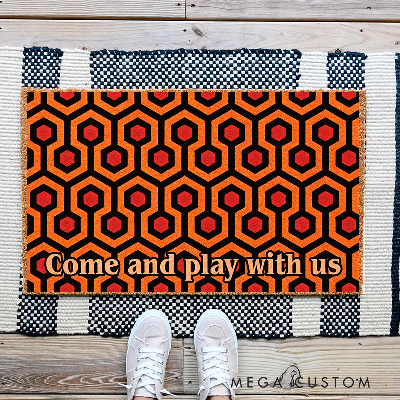 Personalized the Horror Hotel Doormat Classic Horror Movie Door Mat Family Welcome Mat Housewarming Gifts Halloween