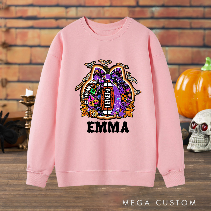 Personalized Halloween Sweatshirt with Custom with Your Name for a Festive Look