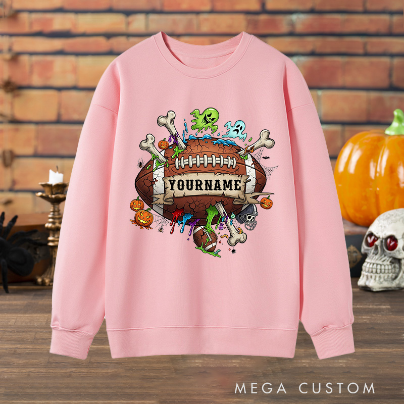 Personalized Halloween Sweatshirt with Custom with Your Name for a Spooky Vibe