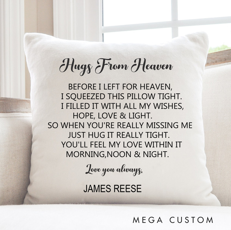 Personalized Memorial Photo Pillow Bereavement Gifts Throw Pillows For Couch Sympathy Gifts for Loss of Loved One Grief Gifts In Loving Memory