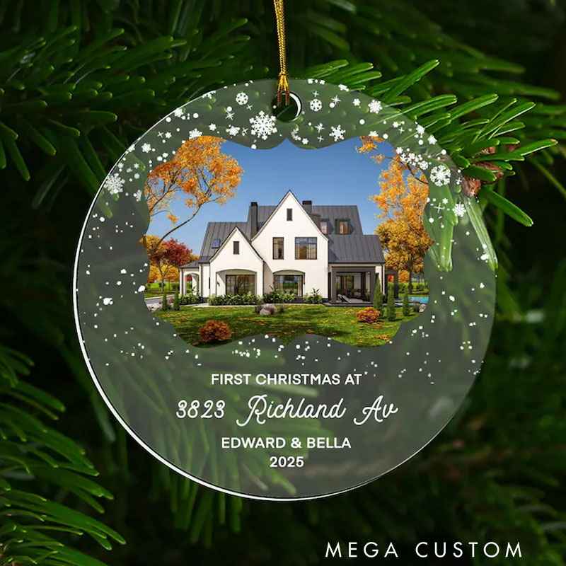 Personalized New Home Ornament Personalized New Home Christmas Ornament Custom First Christmas Home Ornament New Home Ornament Gift
