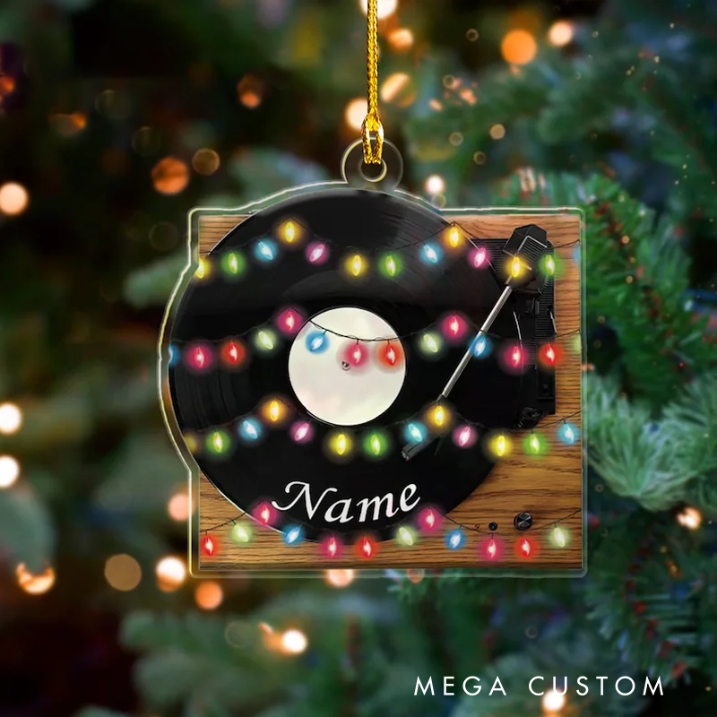 Personalized Vinyl Record Music Album Ornament Record Christmas Music Ornament