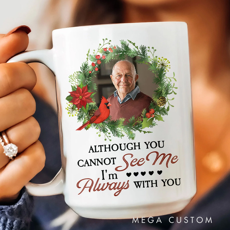 Personalized Memorial Photo Mug I'm Always With You Sympathy Gift for Loss of Loved One Bereavement Gift