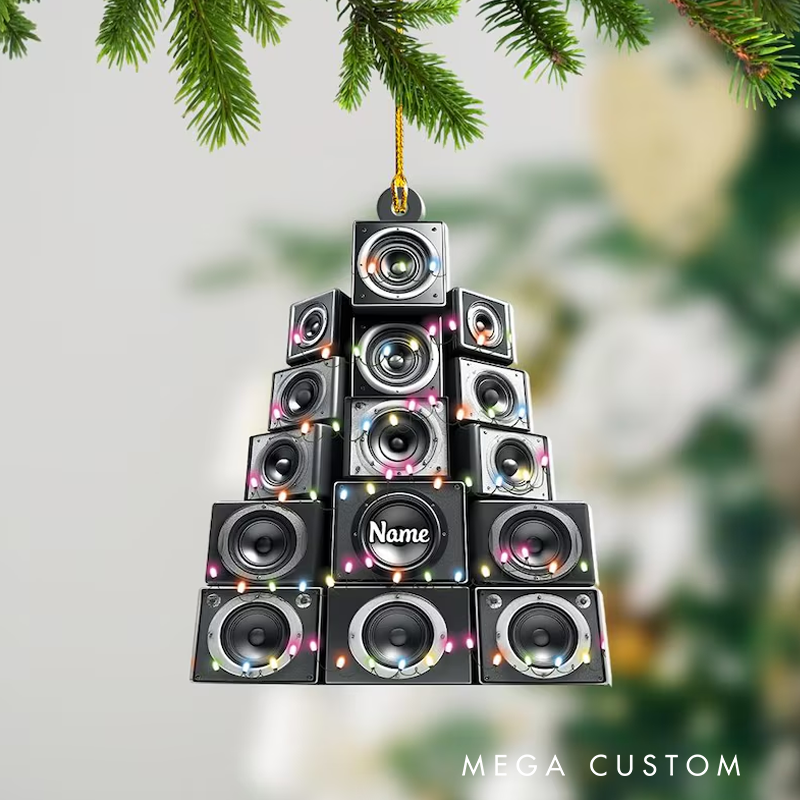Personalized Music Speakers Christmas Ornament Speakers Hanging Ornament Speakers Ornament Holiday Decor