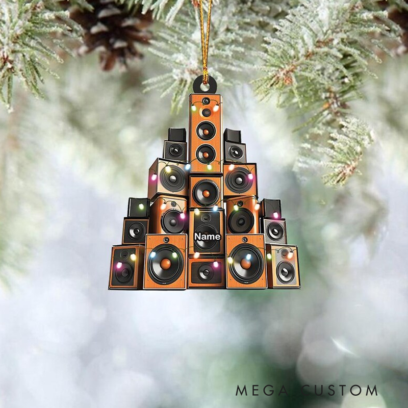 Personalized Music Speakers Christmas Ornament Louder Speakers Ornament Holiday Decor