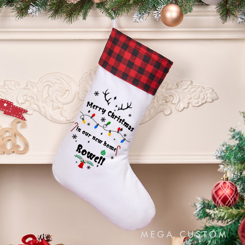 Personalized Christmas Stocking 2025 Family Stocking with Name Christmas Gifts Christmas Decor
