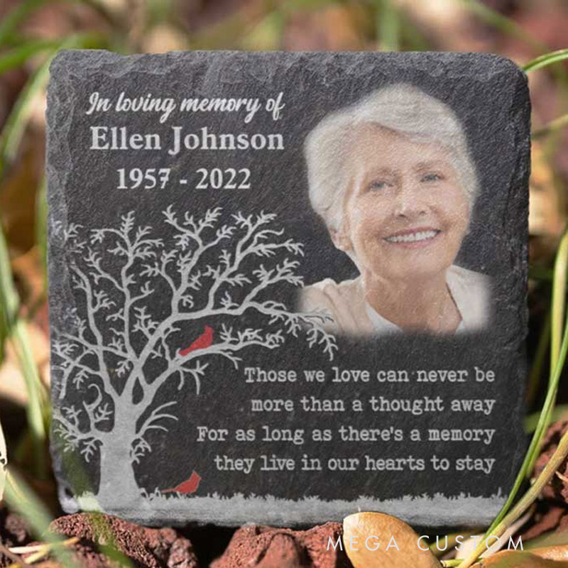 Personalized Memorial Garden Stone Those We Love Can Never Be More Than A Thought Away Memorial Grave Marker Sympathy Gift