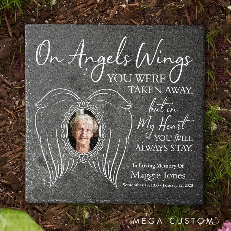 Personalized Memorial Garden Stone You Will Always Stay Memorial Grave Marker Sympathy Gift