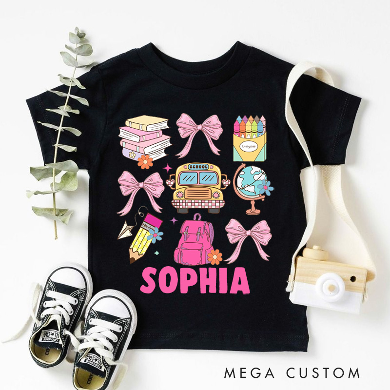 Personalized Back to School Kids T-Shirt 
