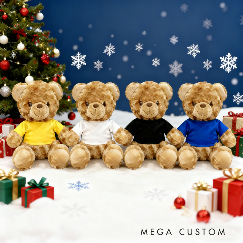 Personalized Monster Truck Brown Bear Plush Toy Custom Shark Design Gift