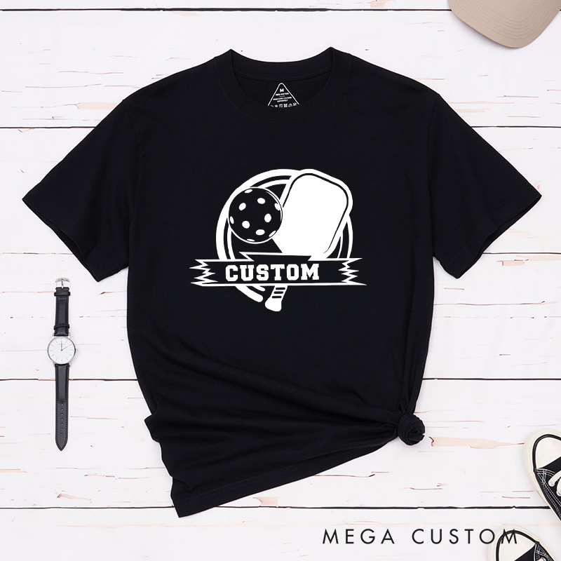 Personalized Pickleball T-Shirt with Customize Your Design Number or Text - Play with Style and Pride
