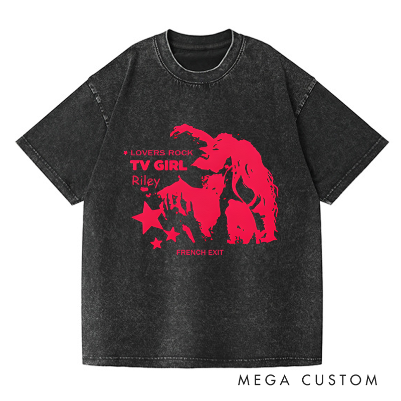 Personalized Washed T-Shirts Lovers Rock Song Merch and Gift for Indie Fans T-Shirt