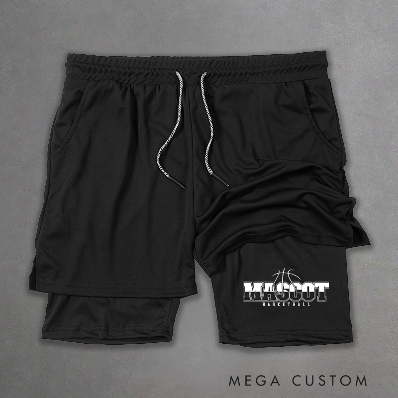 Personalized Basketball Shorts with Custom Team Name Design