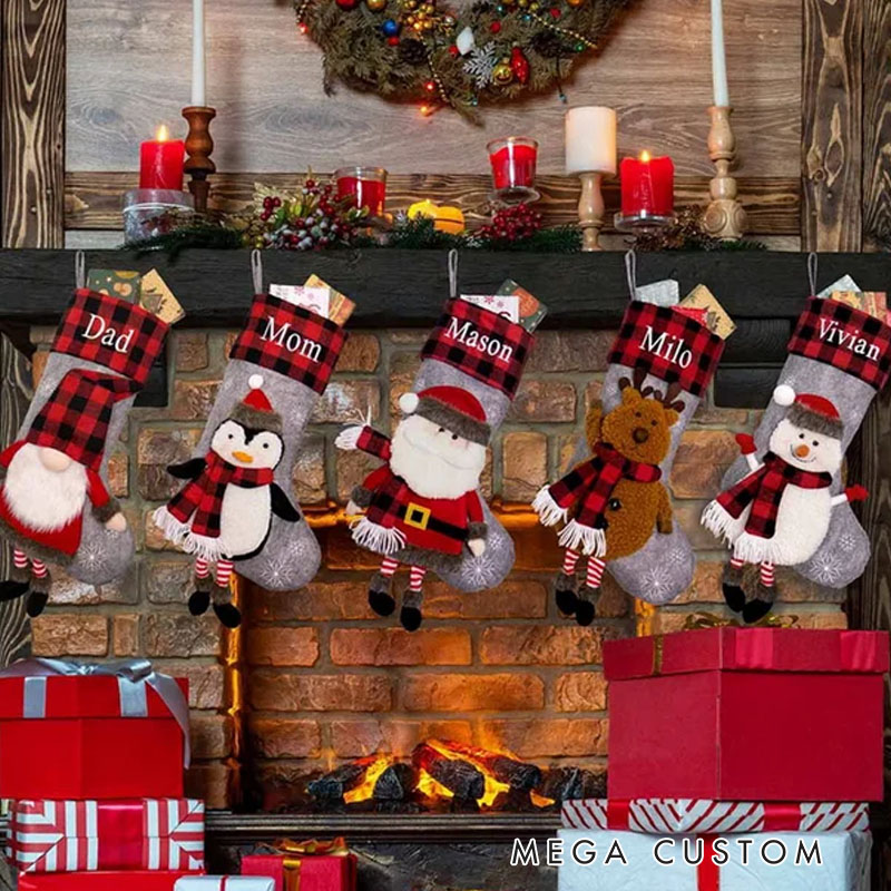 Personalized Enchanted Characters Christmas Stocking Holiday Gift