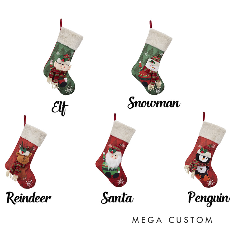 Personalized Family Stockings Monogram Christmas Stockings 2025 Stockings with Name Large Xmas Stocking Custom Family Gifts