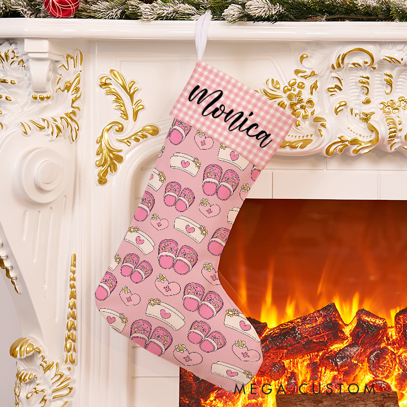 Personalized Nurse Themed Christmas Stocking