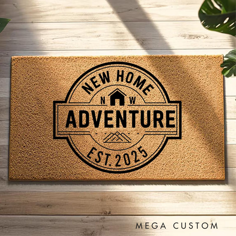 Personalized Doormat Home Sweet Home Welcome Mat a Personalized Housewarming Gift to Celebrate