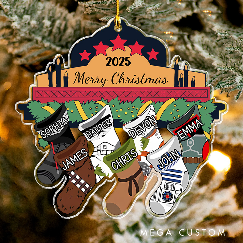 Personalized Legend Family Stocking Christmas Tree Ornament 2025 Acrylic Ornament Movie Christmas Gift Film Xmas Gift Christmas Decor