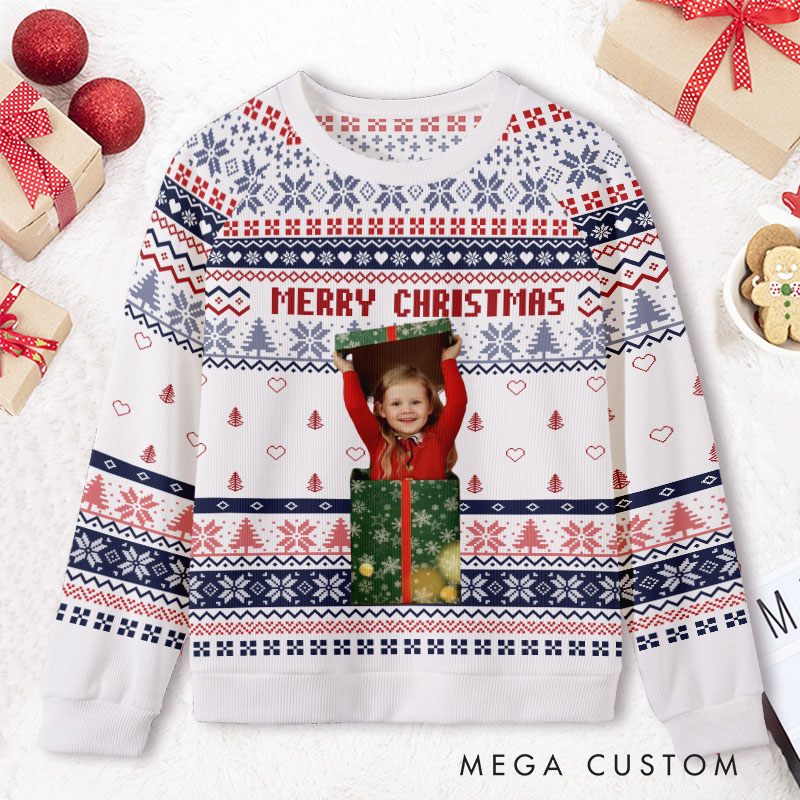 Personalized Merry Christmas Cheerful Holiday Cozy Festivities Ugly Sweater Shirt