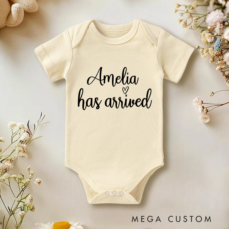 Personalized Princess Has Arrived Baby Onesie Baby Girl Shower Gift