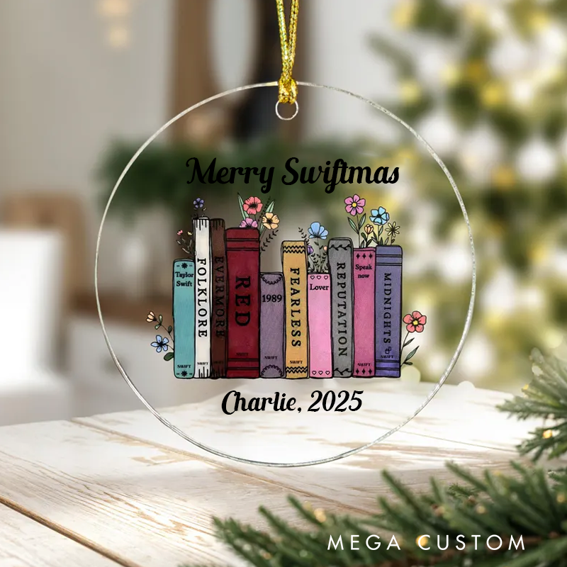 Personalized Christmas Ornament Gift Custom Albums as Books