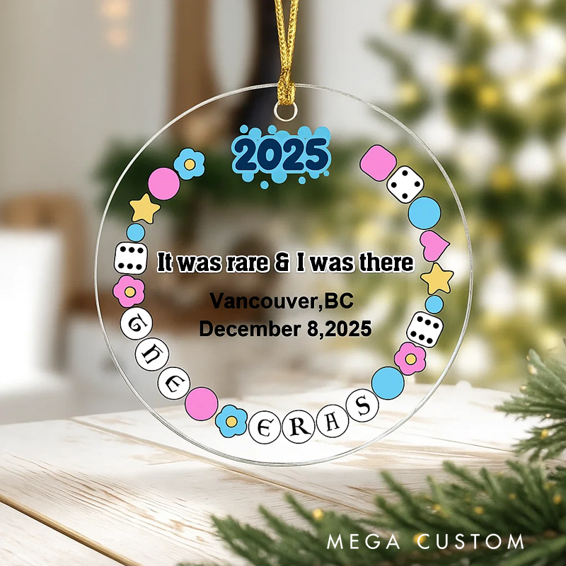 Personalized Christmas Ornament It Was Rare I Was There Christmas Tour Ornament Christmas Decor and Gift