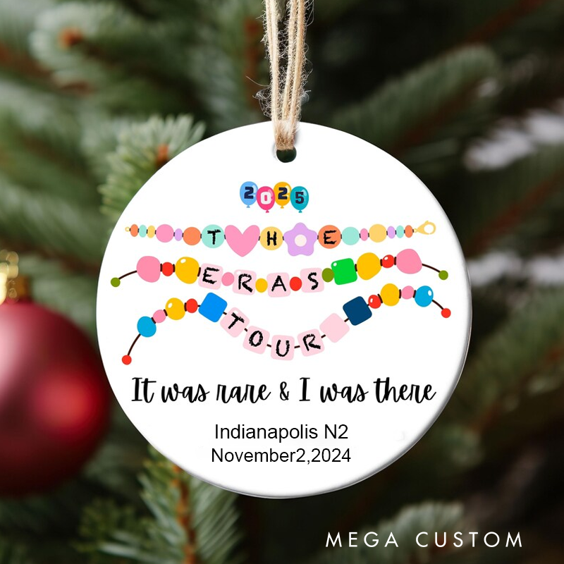 Personalized Tour Christmas Ornament It Was Rare I Was There Custom Concert Ornament Christmas Tour Ornament Christmas Decoration