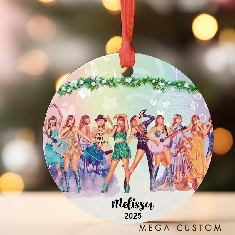 Personalized Christmas Ornament Custom Ornament with Name Concert Ornaments