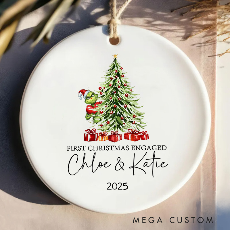 Personalized Heart Stolen First Christmas Movie Ceramic Christmas Ornament Movie Lovers Christmas Gift Film Xmas Gift Christmas Decor