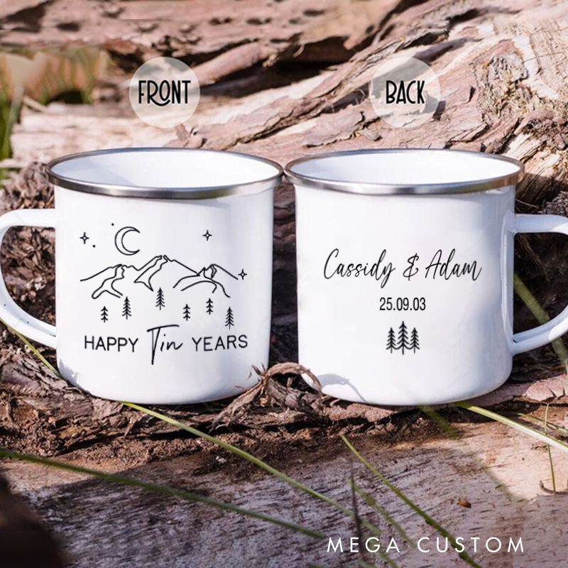 Personalized Outdoor Adventure Mug Hiking Couple Cup Gift for Nature Mountain Lover