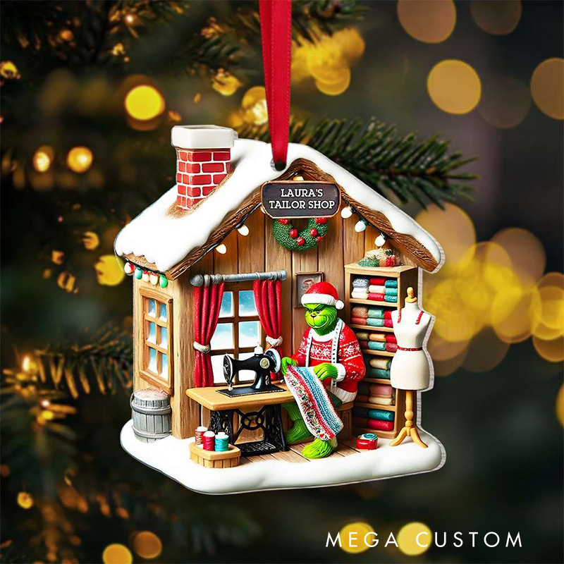 Personalized Monster Movie Room 2D Flat Acrylic Ornament Movie Christmas Gift Film Xmas Gift Christmas Decor