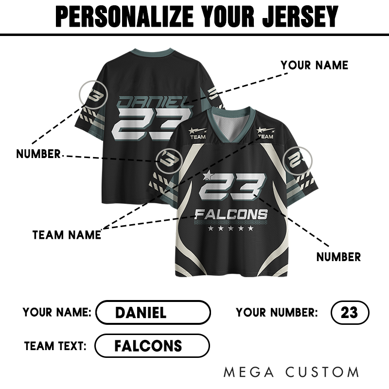 Personalized Sports Jersey with Custom Name and Number Design 